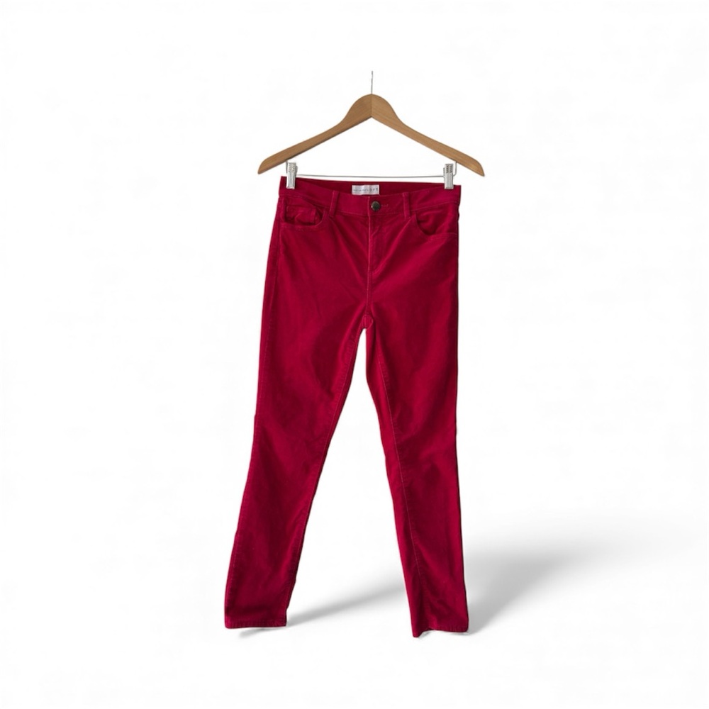 LOFT Women's 4 Vibrant Pinkish Red Skinny Ankle Jeans